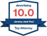Avvo Rating 10.0 | Jeremy Jack Poet | Top Attorney